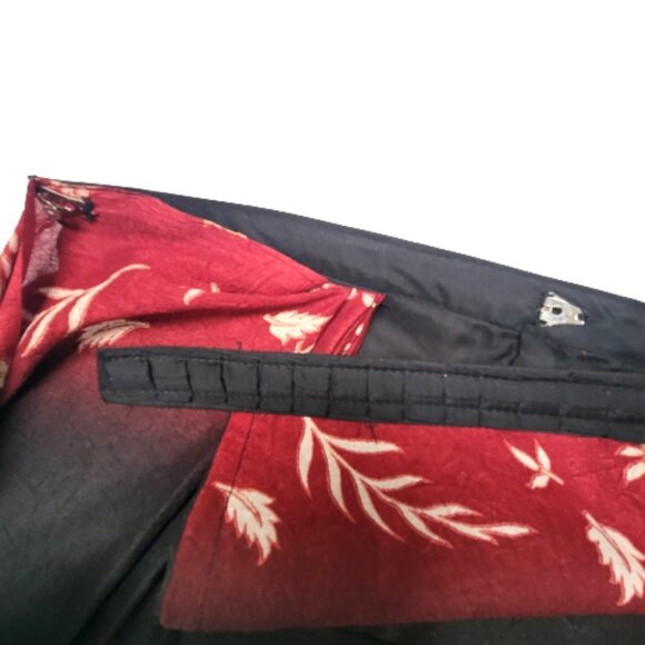 Black and Red Saree PRE-PLEATED Pre Stitched Adjustable Waist Ready to Wear NEW! - Picture 8 of 11